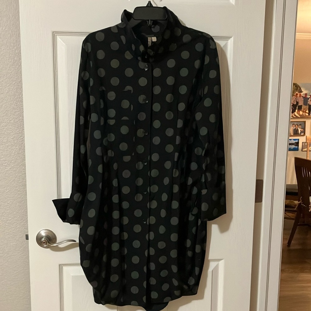 Polka Dot Black Dress